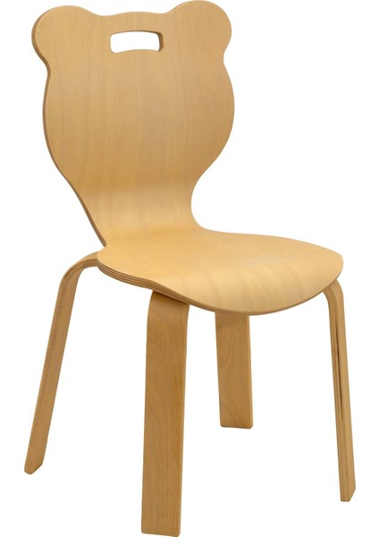 Panda Naturel Ahşap Çocuk Sandalyesi 2 - 7 Yaş