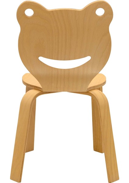 FROG Naturel Ahşap Çocuk Sandalyesi 2 - 7 Yaş