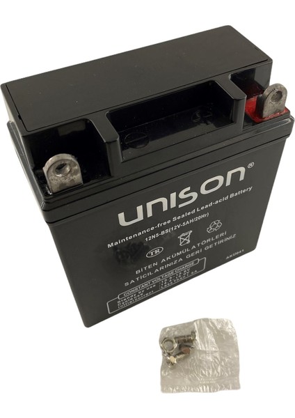 Micron 12V 5 Ah Unıson 12N5-BS Motorsiklet Aküsü