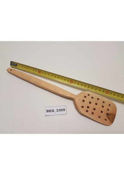El Yapımı Zeytin Ağacı Delikli Spatula BEG_3305 fiyatları