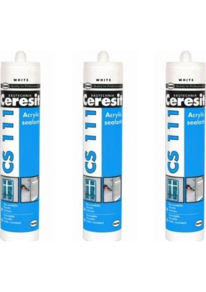 Cs 111 Mastik Beyaz 280 ml 3 Adet