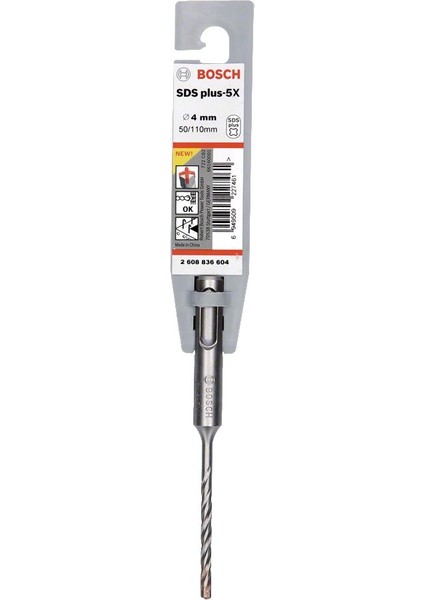 - Sds-Plus-5x Serisi Kırıcı Delici Matkap Ucu 4*110 mm