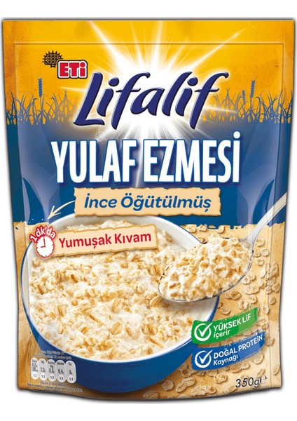 Lifalif Yulaf Ezmesi İnce Öğütülmüş 350 g