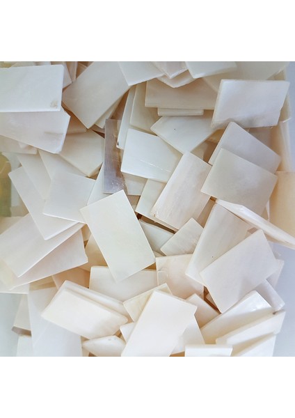 Deniz Kabuğu 500 gr Paket Kesik Kabıbı 3 mm (Beyaz)