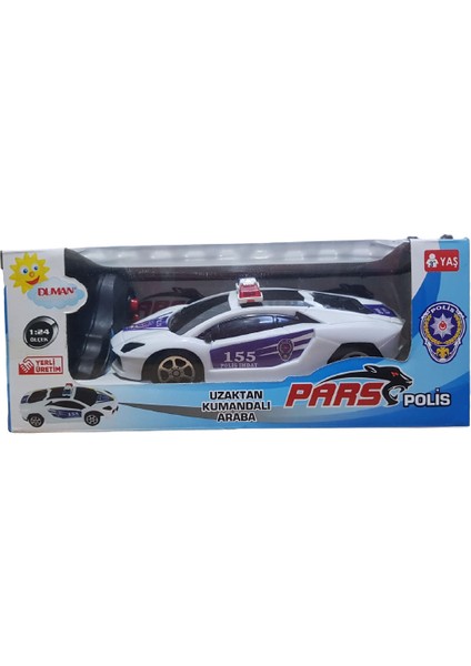 Uzaktan Kumandalı Ileri Geri Fonksiyonlu (25/10 Cm) Oyuncak Polis Arabası