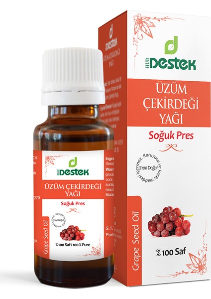 Üzüm Çekirdeği Yağı ( Soğuk Press ) 50 ml