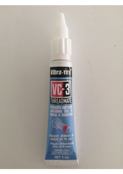 Vibra-Tıte Vc-3 Threadmate Vida ve Civata Sabitleyici, 5ml Tüp