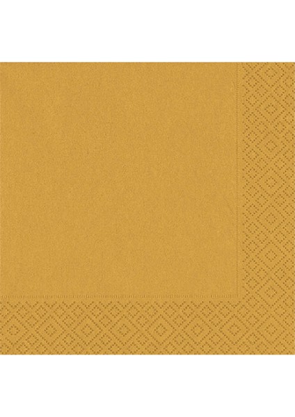 Tek Renk Peçete 33X33 Gold 20'li