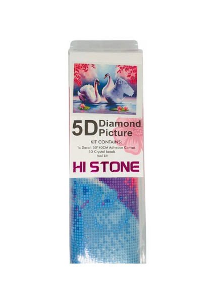 5D Elmas Boncuk Taş İşleme Mozaik Goblen Kit Tablo 50 x 40 cm GC70541
