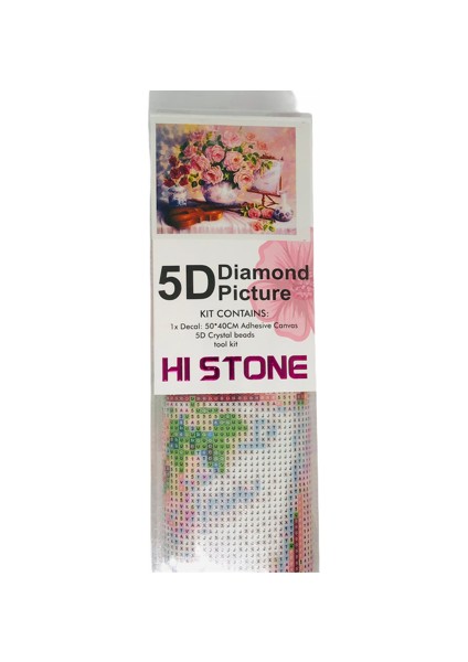 5D Elmas Boncuk Taş İşleme Mozaik Goblen Kit Tablo 50 x 40 cm GC74258