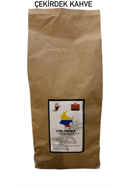 Kahve Deposu Kolombiya Çekirdek Kahve 1000 gr