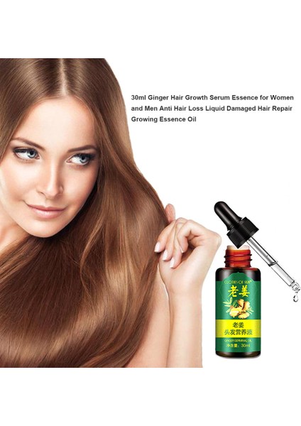Kadınlar ve Erkekler İçin 30 ml Zencefil Saç Büyüme modelleri