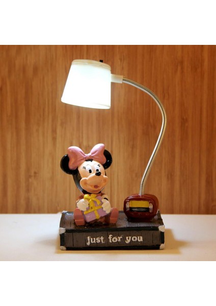 Minnie Mouse Beyaz Masa Gece Lambası Işıklı Biblo fiyatları