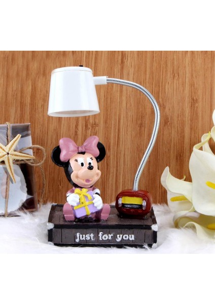 Minnie Mouse Beyaz Masa Gece Lambası Işıklı Biblo modelleri