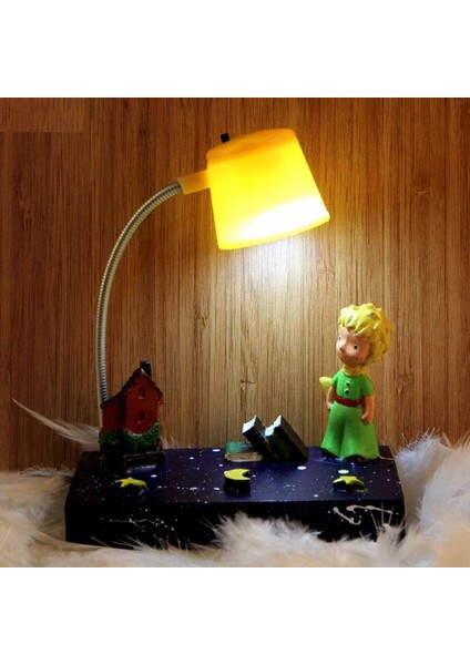 Küçük Prens Sarı Masa Gece Lambası Işıklı Biblo fiyatları