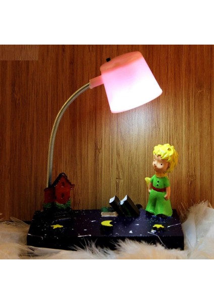 Küçük Prens Pembe Masa Gece Lambası Işıklı Biblo fiyatları