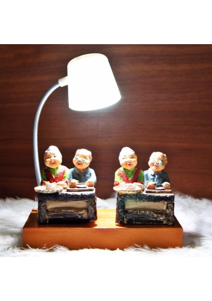 Masterchef 2050 Beyaz Işıklı Biblo Masa Gece Lambası