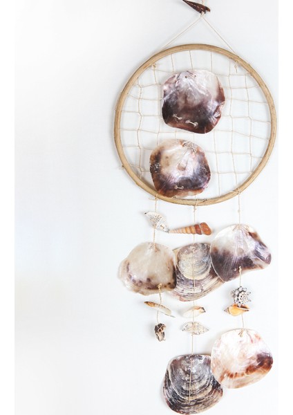 Placuna Rüzgar Çanı-Halkalı Yuvarlak