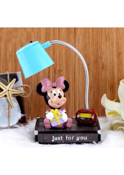 Minnie Mouse Mavi Masa Gece Lambası Işıklı Biblo modelleri