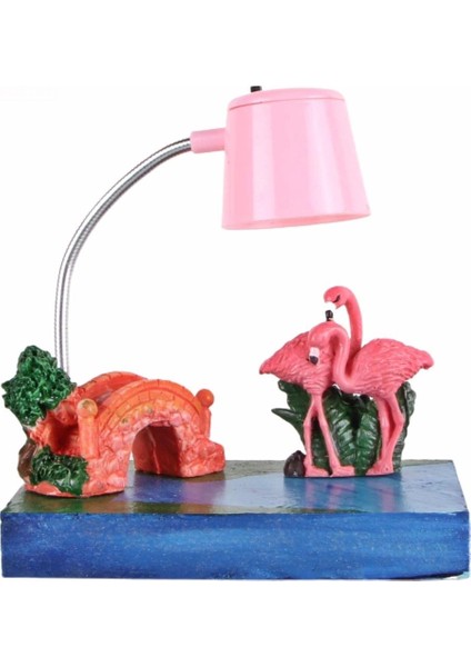 Flamingoların Aşkı Işıklı Biblo Pembe Masa Gece Lambası Flamingo 6 fiyatları