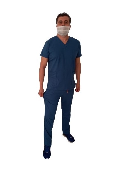 Likralı Üniforma Doktor Hemşire Asistan Personel V Yakalı Takım fiyatları