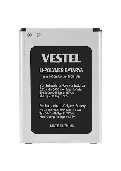 Vestel Venüs V4 Uyumlu Batarya Pil 5000 mAh