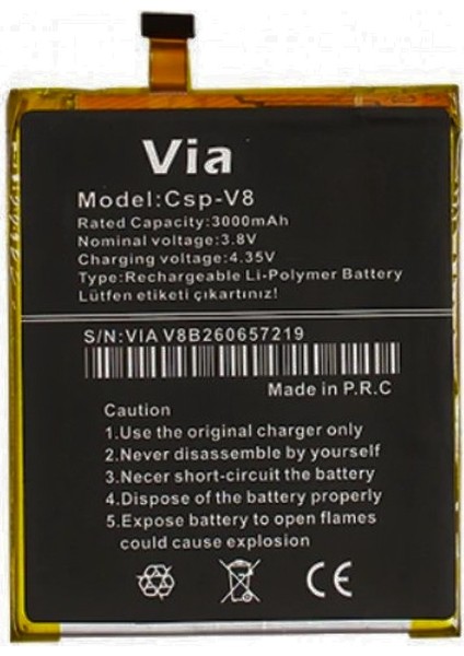 Casper Via V8 Uyumlu Batarya Pil 2350 mAh