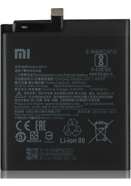 Xiaomi MI9T Mi 9t (BP41) Uyumlu Batarya Pil 4000 mAh