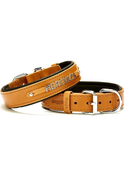 SBT-3014M Camel Isimlikli Deri Boyun Tasması 3X42-50 cm
