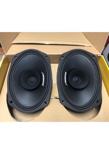 SX-M69XH 250WATT 100RMS Oval 6x9 Midrange 2 Adet