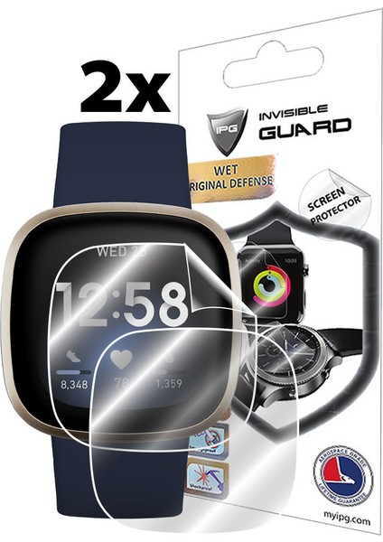 Fitbit Versa 3 - Fitbit Sense Ekran Koruyucu (2 Adet) indirimleri