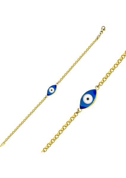 Gözlü Nazar Altın Bileklik