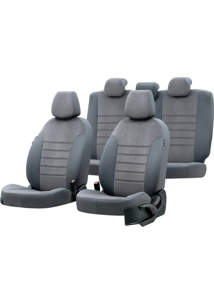 Opel Zafira B 2006-2011 5 Kişi Özel Üretim Koltuk Kılıfı London Design Füme