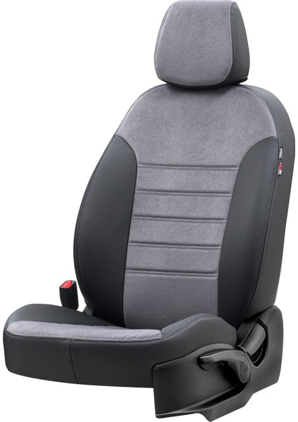V.w. Transporter T-5 2004-2015 4+1 (5 Kişi) Özel Üretim Koltuk Kılıfı London Design Füme - Siyah