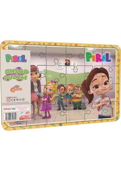 TRT Çocuk Pırıl Trt Çocuk Istakids Ahşap Puzzle 24 Parça