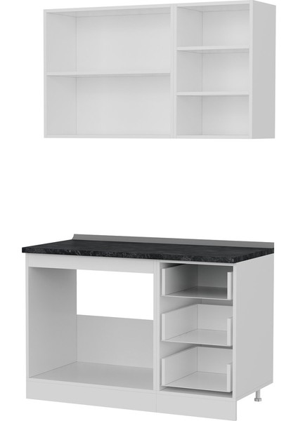 125 Cm Mutfak Dolabı Beyaz 125-B2 fırsatları