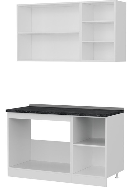 135 Cm Mutfak Dolabı Beyaz 135-B1 fırsatları
