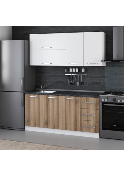 170 Cm Mutfak Dolabı Beyaz Dore 170-D1 modelleri