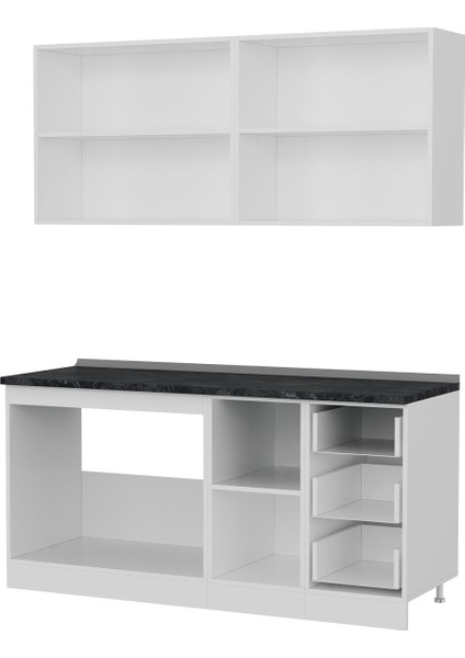 170 Cm Mutfak Dolabı Beyaz Dore 170-D1 fırsatları