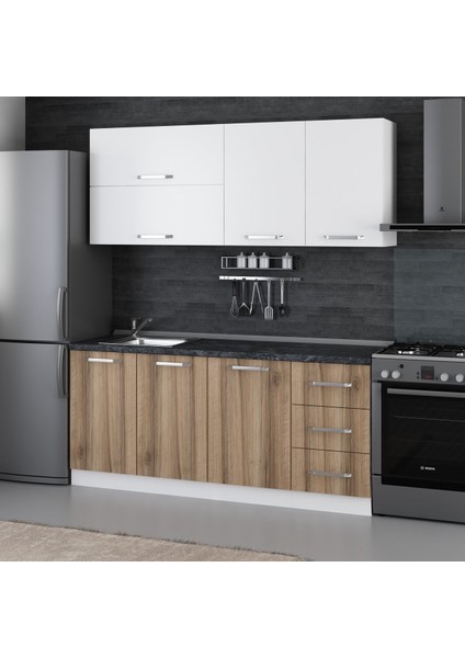 185 Cm Mutfak Dolabı Beyaz Dore 185-D2 modelleri