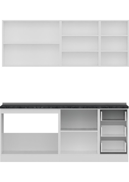 195 Cm Mutfak Dolabı Beyaz Dore 195-D1 fiyatları