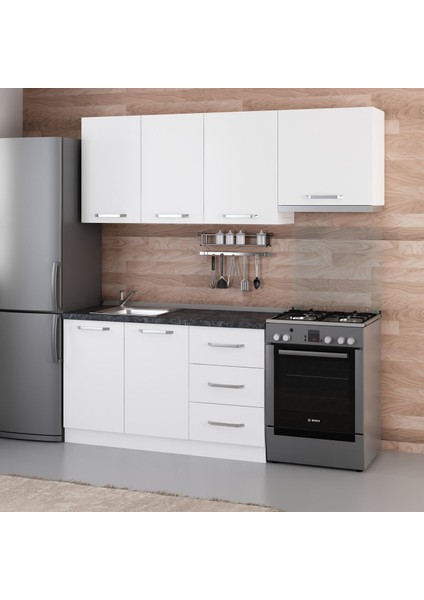 200 Cm Mutfak Dolabı Beyaz 200-B4 modelleri