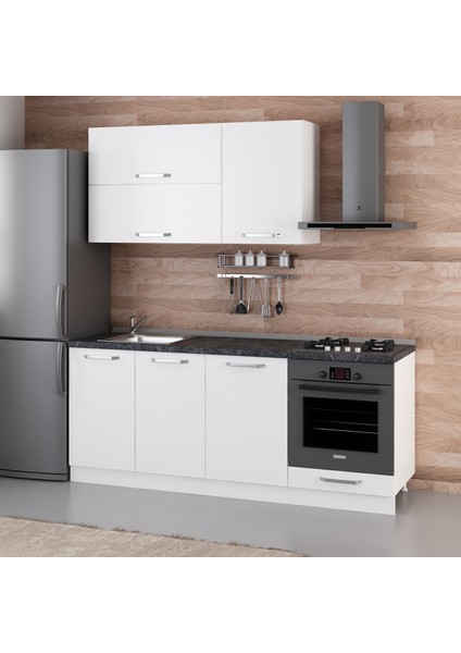 200 Cm Mutfak Dolabı Beyaz 200-B6 modelleri