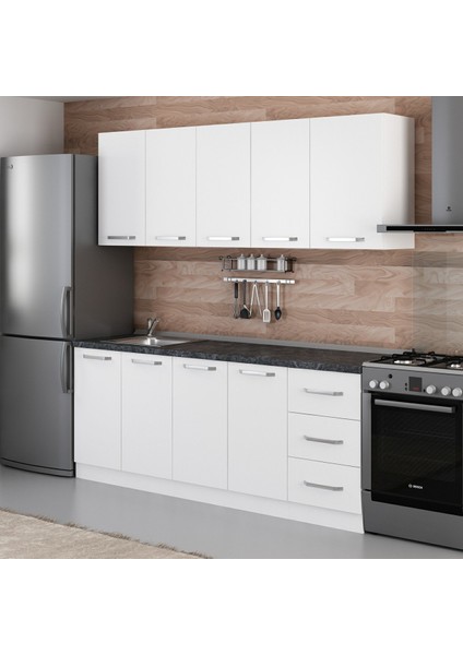 205 Cm Mutfak Dolabı Beyaz 205-B1 modelleri