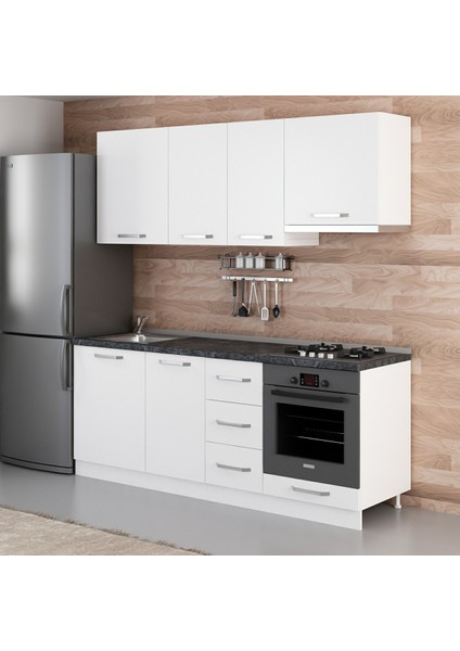 205 Cm Mutfak Dolabı Beyaz 205-B5 modelleri