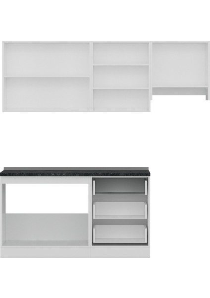 210 Cm Mutfak Dolabı Beyaz Dore 210-D4 fiyatları
