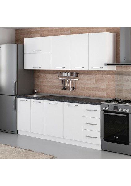 215 Cm Mutfak Dolabı Beyaz 215-B1 modelleri