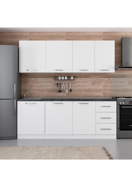 215 Cm Mutfak Dolabı Beyaz 215-B2