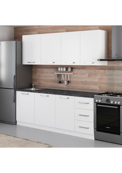 215 Cm Mutfak Dolabı Beyaz 215-B2 modelleri