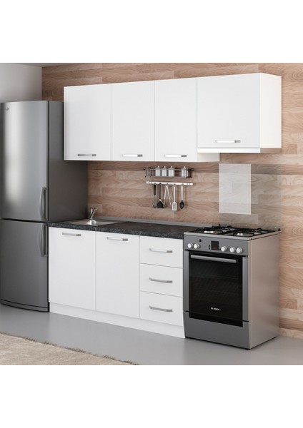 215 Cm Mutfak Dolabı Beyaz 215-B4 modelleri